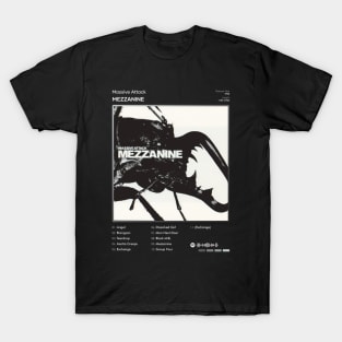 Massive Attack - Mezzanine Tracklist Album T-Shirt